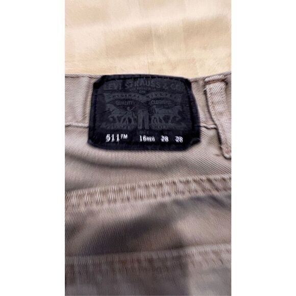 Levi's 511 Jeans Women's Slim Straight Denim Pants Light Wash Gray Size W28xL28 - Picture 12 of 13